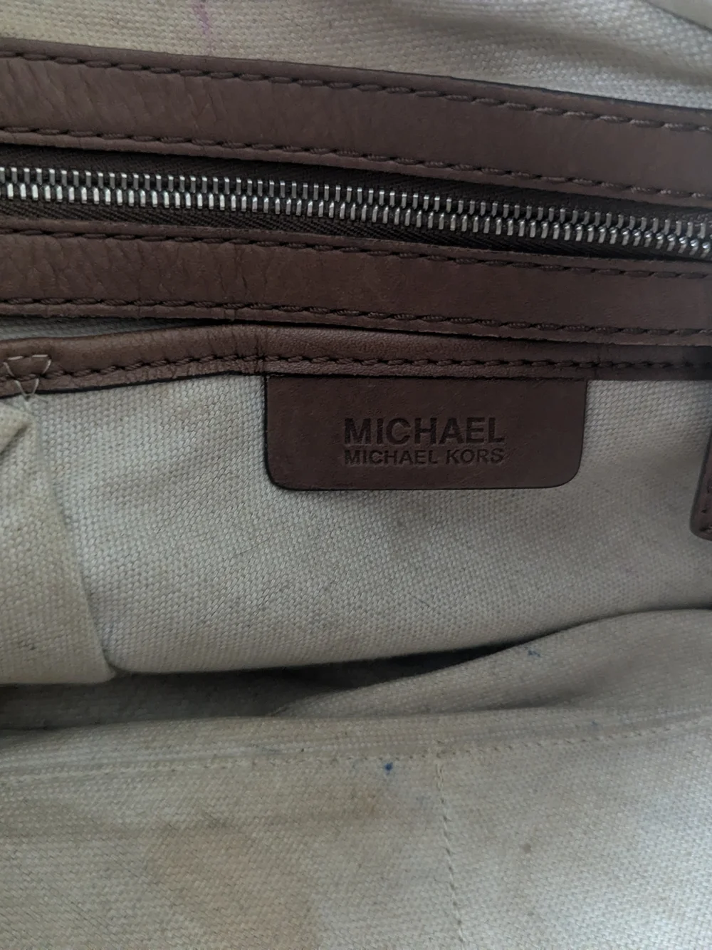 Michael Kors Classic Y2K Tan Glove Tanned Leather Satchel Tote Handbag